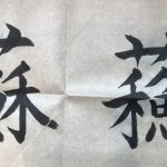 An image of two variations of a Chinese character “so” mentioned in the fish lunch story