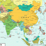 The map of Asia