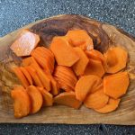 An image of sliced persimmon